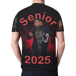 Custom Senior Grad T-shirt ALL OVER FRONT AND BACK SLEEVES